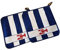 KRACHT - Topflappen-Set - Frottier/Frotee - Quadratisch - Blau - Trivet