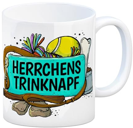 Kaffeebecher mit Spruch: Herrchens Trinknapf