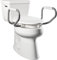 Bemis 7YE85320ARM Safety with Clean Shield and Support arms 3 Raised Toilet Seat, White, Elongated