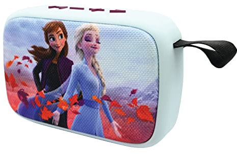 Lexibook, Frozen, Draagbare Bluetooth-luidspreker, draadloos, USB, TF-kaart, oplaadbare batterij, blauw/paars, BT018FZ