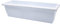 CABLEPELADO Jardinera plástico, Jardinera para balcón, Macetero Rectangular, Maceta Rectangular, Apto balcón, jardín, Patio, Interior o Exterior (Blanca, 60 cm)