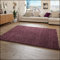 Paco Home Hochflor Teppich Wohnzimmer Shaggy Langflor Modern Einfarbig Ohne Muster, Grösse:70x140 cm, Farbe:Lila