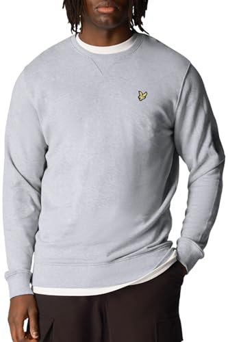 Lyle & Scott Men's Crew Neck Sweatshirt Light Grey Marl XXL, (ML424VOG)