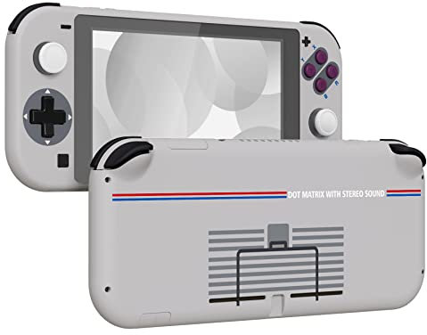 eXtremeRate Carcasa Compatible con Nintendo Switch Lite, Cubierta Completa de NSL Control Portátil, Incluye Funda & Botones & Protector de Pantalla - Clásico 1989 GB DMG-01