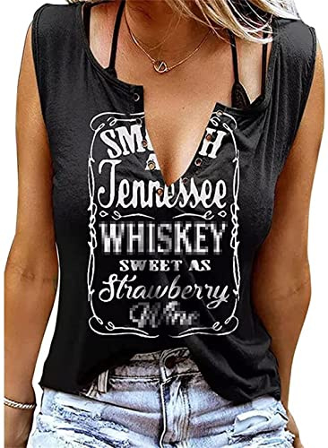 Damen Sommer Casual Tank Top Frauen Ärmellose Basic T Shirt schwarz Locker Oberteile Sexy V-Ausschnitt Weste Tunika Blusentop