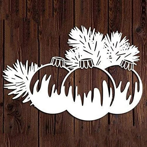 Weihnachtskugeln Stanzformen für Kartenherstellung, Weihnachtskugeln, Stanzschablonen für DIY, Scrapbooking, Fotoalbum, dekorative Prägepapier