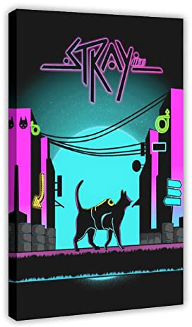 FABIVA Stray Game Poster 22 Leinwand Poster Schlafzimmer Dekor Sport Landschaft Büro Zimmer Dekor Geschenkrahmen Stil 60 x 90 cm