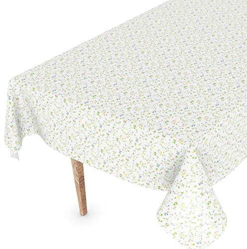 Wachstuchtischdecke Wachstischdecke Tischdecke abwaschbar Gartentischdecke Wachstuch Eckig rund oval 240 x 140cm Schnittkante Blümchen