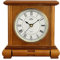 MPM Quality Retro Light Wood Tischuhr, Helles Holz, Traditionelle und Elegante Holztischuhr, Römischen Ziffern, Präziser Quarz-Schrittmotor, schöne Tisch Dekoration für Wohnzimmer, Küche, Büro