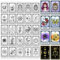 GLOBLELAND Tarot-Themenmuster Transparente Silikonstempel Konstellationen Hexen Klare Stamps Magie Silikonstempel Für Kartengestaltung DIY Prägung Journaling
