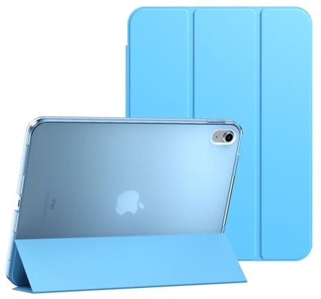 Smart Case per Apple iPad 10a generazione 10.9'' Rilasciato nel 2022 e i numeri di modello sono A2757, A2777, A2696 Custodia magnetica con supporto con accensione e spegnimento automatico (azzurro)