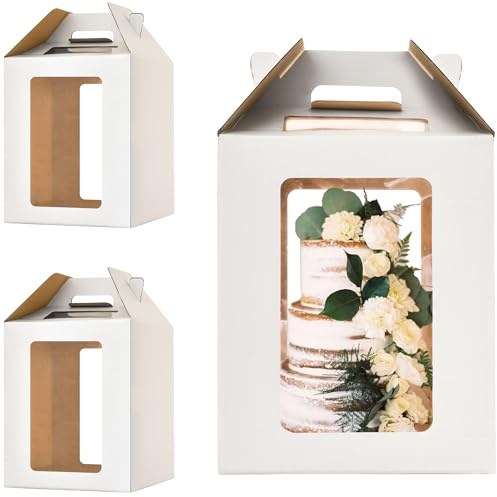 12x12x14 Inch Tall Cake Boxes for Tier Cakes,Large Tiered Cake Box,2Pack