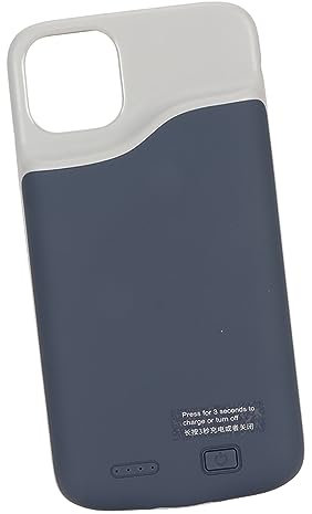 Funda de Batería para iOS 11 Pro MAX, Accesorios de Carga Adicionales de 6000 MAh, Teléfono 11 Pro MAX Compatible Ultrafino de 6,5 Pulgadas, Funda Delgada con Indicador