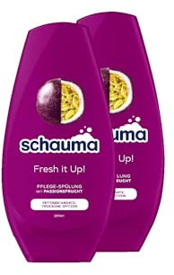 Schauma Schwarzkopf Pflege-Spülung Fresh it up! (2x 250 ml), Haarspülung pflegt beanspruchte Haarspitzen, Spülung verleiht Geschmeidigkeit ohne zu beschweren