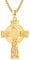 MEDWISE Keltisches Halskette 925 Sterling Silber Wikinger Kreuz GoldKette Vegvisir Kreuz Anhänger Keltisches Knoten Vergoldete Kette Amulett Schmuck für Herren Männer Jungen Damen Freundin