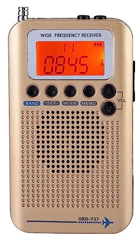 Aircraft Band Radio Receiver VHF Portable Full Band Radio Recorder Warranty We Guarantees Each Consumer a a Hundre Metallic Tie Rod Antenna Is Used ToBeautify the Receiving