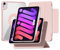 ZENLU iPad Mini 6th 7th Generation Case Removable Magnetic Folio Cover, Premium PU Leather, Multiple Angles Stand, Pencil Slot Charging Support, Full Protective Case for 8.3 inch iPad Mini 6 7 (Pink)
