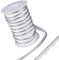 GORGECRAFT 20 Meter Silberne Paspelborte Mit Metallischer Lippe 12mm Breites Schrägband Kordel Kantenbesatz Zum Nähen von Kleidung Kissen Lampen Vorhängen Heimdekoration Polstern