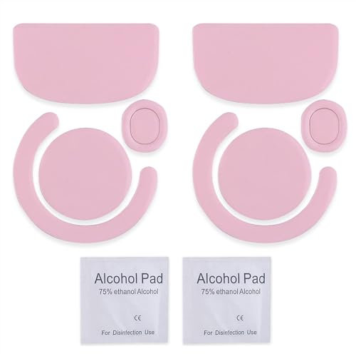 2 Sets Rounded Curved Edges Mouse Skatez & Mouse Feet & Mice Feet & mouseskates Replacement for Logitech G PRO X Superlight Wireless Gaming Mouse (Pink)