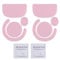 2 Sets Rounded Curved Edges Mouse Skatez & Mouse Feet & Mice Feet & mouseskates Replacement for Logitech G PRO X Superlight Wireless Gaming Mouse (Pink)