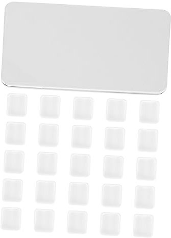 SEWACC Aquarellfarbenkasten Satz Weiß 24 Fächer 1ml Leer Eisen Kasten Leichtes Tragbares Sub Verpackungspfannenset Für Künstler Und Malkurse