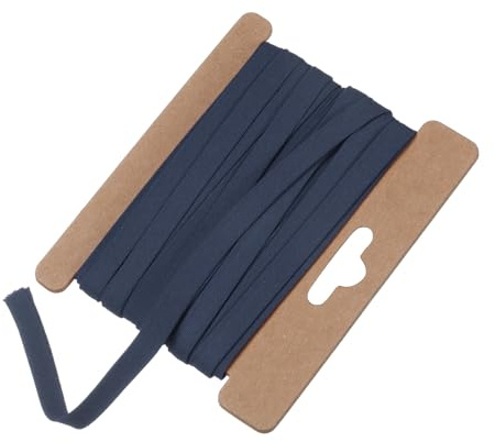 M METERXITY Doppelt gefaltete Schrägband 1/4 Zoll 6 Yards Baumwoll-Schrägband Großpackung Doppelt gefaltete Schrägband zum Nähen/Säumen/Schrägband/Quilten/DIY Handwerk [Marineblau]