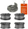Rivershine F016800569 Ersatzspule kompatibel mit Bosch EasyGrassCut 18 23 26 SL Akku-Rasentrimmer, Ø1,6 mm-5m Länge kompatibel mit EasyGrassCut Akku-Rasentrimmer