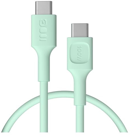 Green Cell PowerFlex - Cable USB-C (100 W, carga rápida, PD, menta, 30)