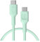 Green Cell PowerFlex USB-C Kabel 100W 30cm – Kurzes USB C auf USB C Ladekabel – Flexibles, weiches Silikonkabel für Powerbank, iPhone 16, iPad, MacBook – 480 Mbps Datenkabel (Minze, 30)