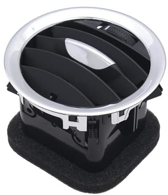 UTSKWD Schwarz/Chrom-A/C-Entlüftungsabdeckung, Auslassgitter, Kompatibel mit Opel ADAM CORSA D MK3, Kompatibel mit Vauxhall 13417363 2201099(Black sliver)