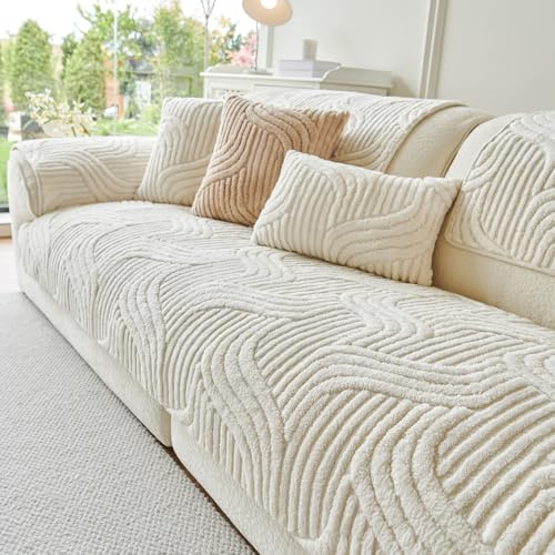 tianxinbaobei Rutschfester Sofabezug, Flanell-Sofaschoner von Haustieren (1 | Sofabezug für 2-Sitzer, Plüsch-Ecksofabezüge, Haustierfreundlich, flauschige Couchüberzüge für Hunde