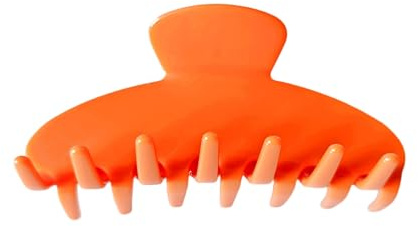 The RPZL Premium Acetate Big Hair Accessory | Oversized Claw Clip for Thick and Thin Hair | Stylish Hair Jaw Clip for Women and Girls (Tangerine)