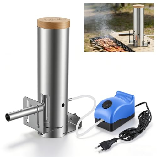 Generador de humo frío de acero inoxidable con bomba, generador de humo para fumar en frío pescado, carne, queso, compacto y con hasta 4 horas de humo continuo