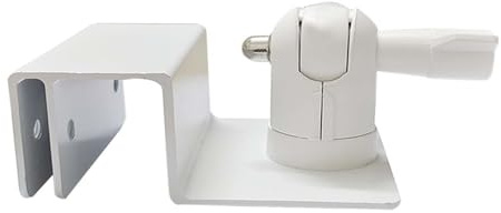 FTVOGUE Supporto per Grondaia per Mini Parabola, Staffa di Montaggio per Grondaia Ad Angolo Regolabile con Adattatore in Lega di Alluminio, per Mini Parabola Satellitare