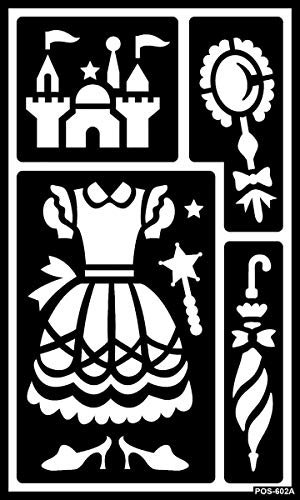 Inneo Schablone Prinzessin, 4 bis 9,5 cm