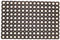 oKu-Tex Fußmatte Türvorleger Ringgummi Ringumimatte Gummi 50 x 100 cm, 2,2 cm dick, wetterfest für außen, schwarz