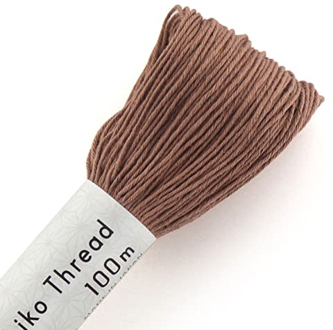 Olympus Sashiko Thread 100m Skein col.114 -Light Brown- Japanese Embroidery & Quilting
