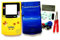 Full Housing Shell Case Cover Pack with Screwdriver Buttons for Nintendo Game boy Color GBC Repair Part-Yellow&Blue.