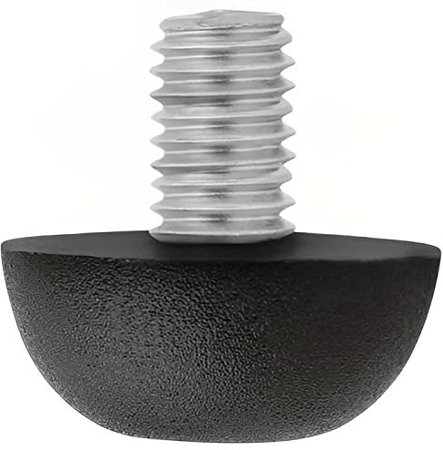 Project Patio Pieds à vis pour meubles de terrasse, chaises et tables (8 mm x 1,25) (16, noir)