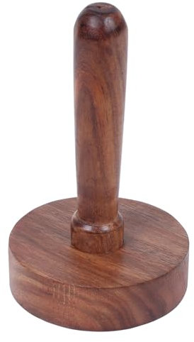 WHOLELIFEOBJECTS Presse-purée en bois pour usage quotidien - Pour roti bhakri ou kakara sur Tava