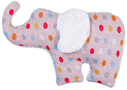 Efie Dinkel-Bio-Wärmekissen Elefant, Pünktchen, Made in Germany, GOTS zertifiziert