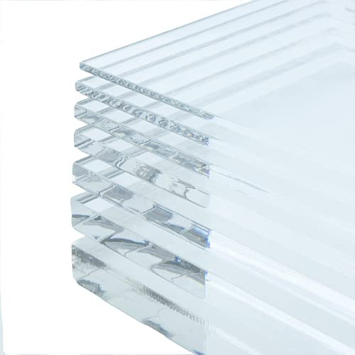 in-outdoorshop Acrylglas PMMA Zuschnitt Platte transparent klar durchsichtig Materialstärke und Größe wählbar (600mm x 1200mm, 10mm Stärke)