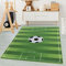 Carpetsale24 Kinderteppich Fußballstadion Grün 140 x 200 cm - Kurzflor Teppich Kinderzimmer für Jungen & Mädchen Extra Weich und Pflegeleicht - Waschbar Spielteppich Babyzimmer Babyteppich