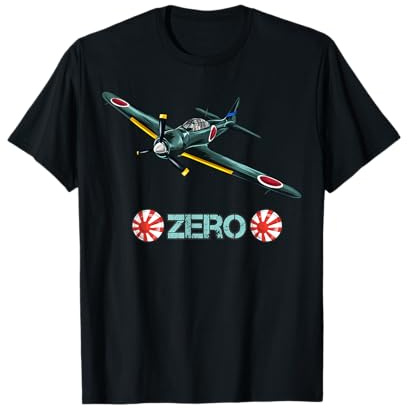 Guerra Mondiale 2 Aerei Giapponesi Zero Fighter Maglietta