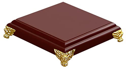 1stk Quadratische Basis Schmuck Basis Dekorative Basis Aus Holz Teekannenständer Aus Holz Vasenständer Aus Rosenholz Dekorationsständer Holzsockel Aquarium Bonsai-ständer Hölzern