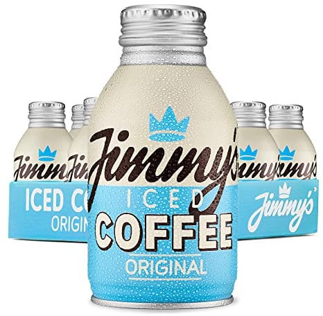 Jimmy's Iced Coffee Original BottleCan 12 x 275ml (Pack of 12) Refreshing Ready-to-drink Iced Latte Tins