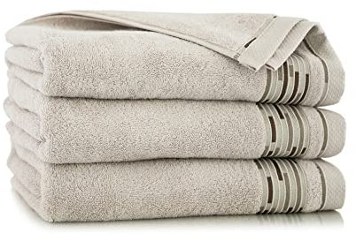 ZWOLTEX Design Handtuch Sets - Badetuch - Handtuch - Gästetuch I 100% Ägyptischer Baumwolle I Sammlung Grafik - Grafik Crete-5901 2X(50x90)