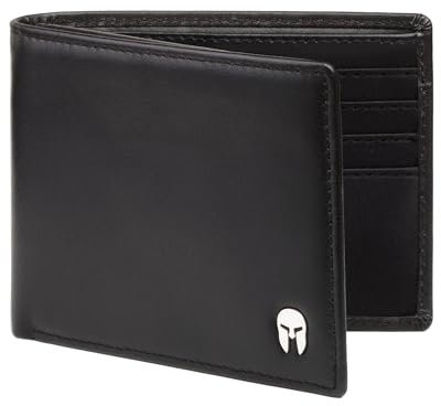 SPARTANO Herren Geldbörse, Herren Wallet mit RFID-Schutz, Portemonnaie mit 12 Kreditkartenfächer, 2 Banknotenfächer, 4 Innentaschen (Kein Geldbeutel)