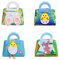4 x Osterhasen-Filz-Handtaschen, Mini-Süßigkeiten-Aufbewahrungstaschen mit Griff, DIY-Filzkörbe-Set, Osterkörbe, Bastelsets
