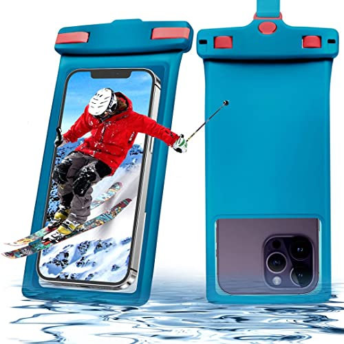 Lucrave Waterproof Phone Pouch, WaterProof Cell Phone Dry Bag Case for iPhone 15 14 13 12 11 XS XR X Pro Max Plus Mini, S22 S21 Ultra Up to 7, IPX8 Underwater Phone Protector for Vacation, Blue